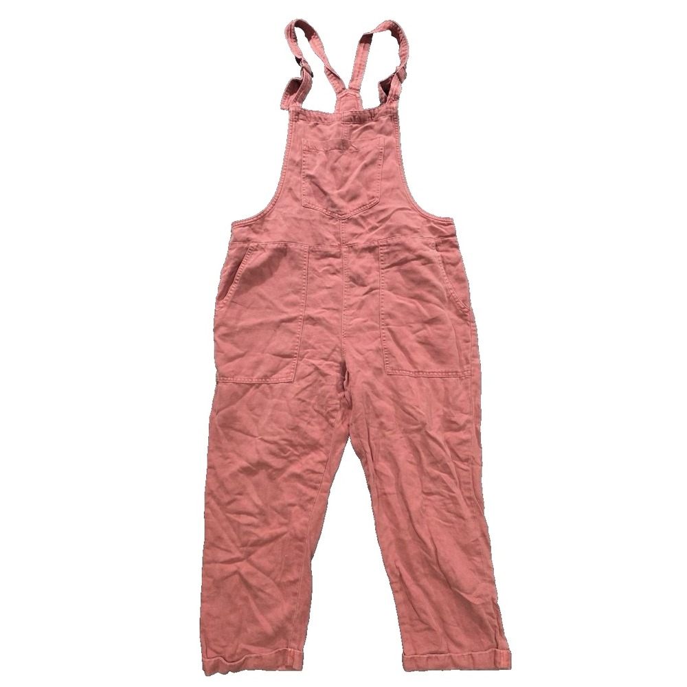 Aerie Werk & Play Twill Overalls burgundy Y2K peachy jumpsuit pockets M A008629